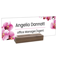 木质底座名牌展示