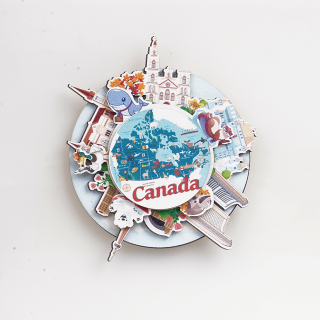 Canada-Themed Souvenir Fridge Magnets