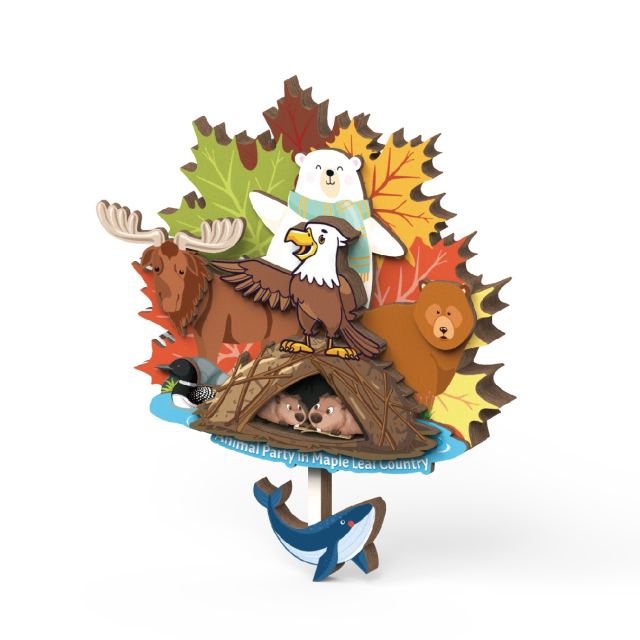 Canada-Themed Souvenir Fridge Magnets