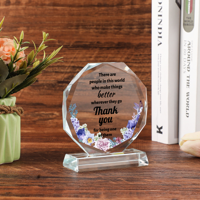 Custom Crystal Award with Crystal Base