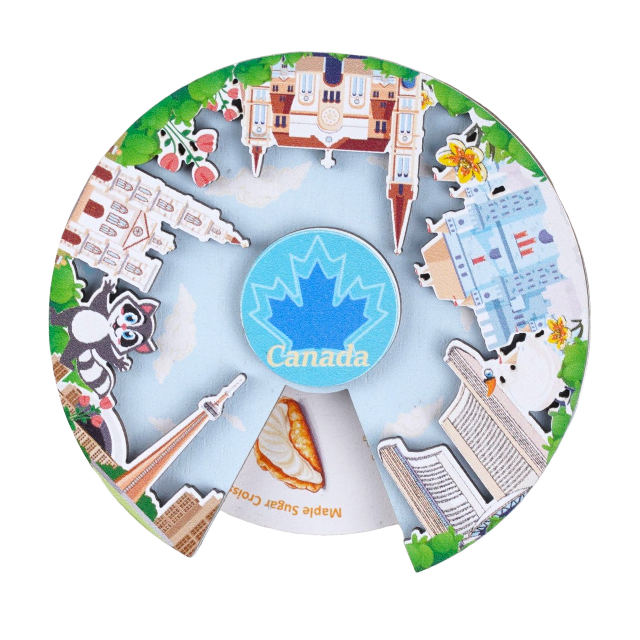 Canada-Themed Souvenir Fridge Magnets