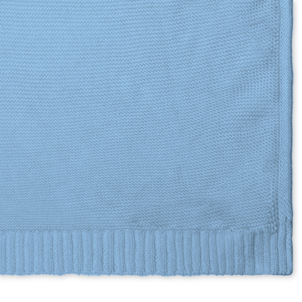 Custom Embroidered Knitted Blanket