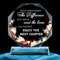 Custom Crystal Award with Crystal Base