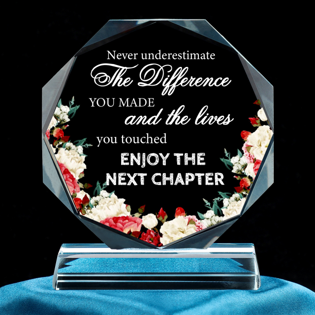 Custom Crystal Award with Crystal Base