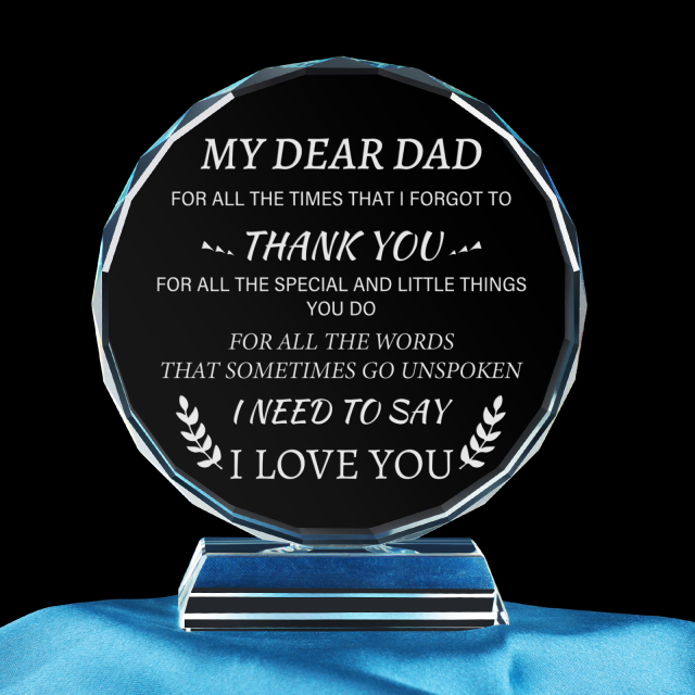 Custom Crystal Award with Crystal Base