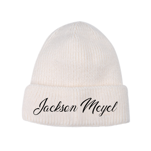 Custom Embroidered Kids Knit Beanie