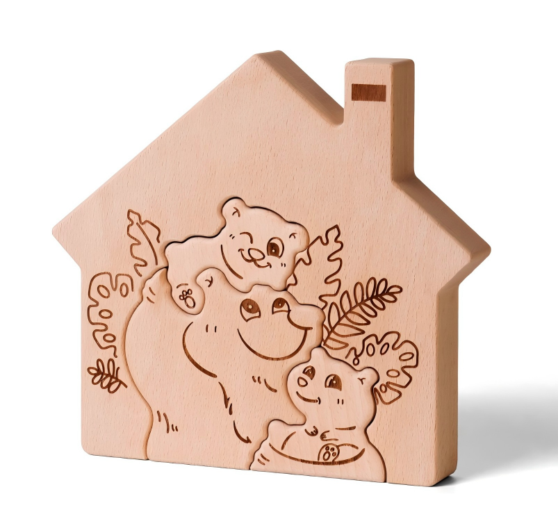 Custom Wooden Hugging Ornament