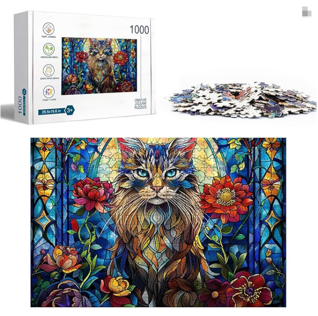 Wooden Jigsaw Puzzle in Color Box