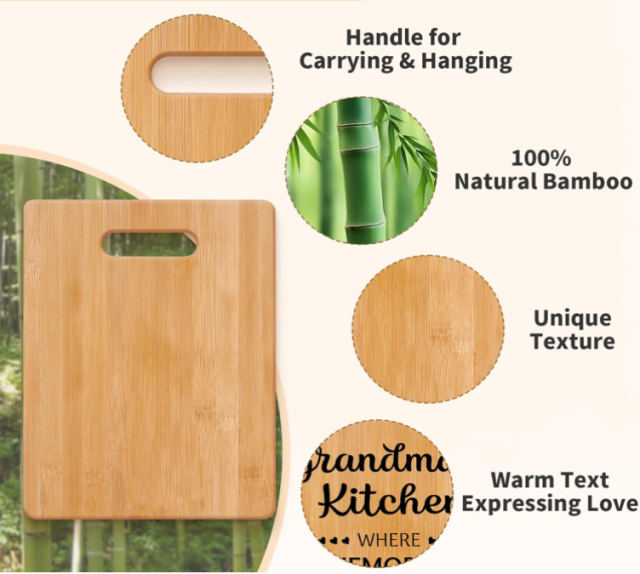 Square Bamboo Cutting Board