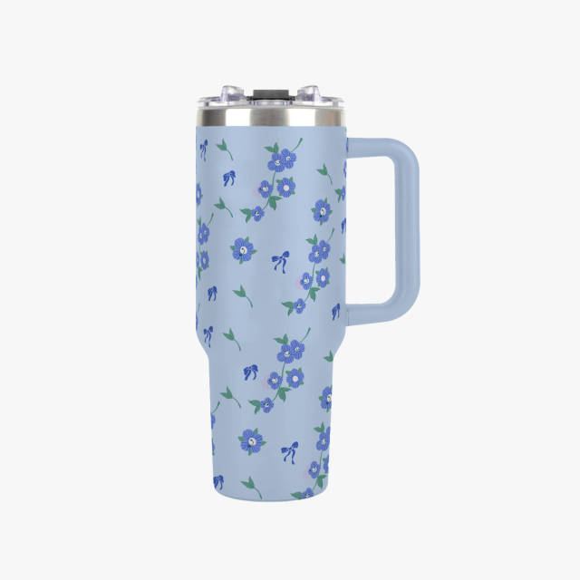 带手柄40盎司保温杯