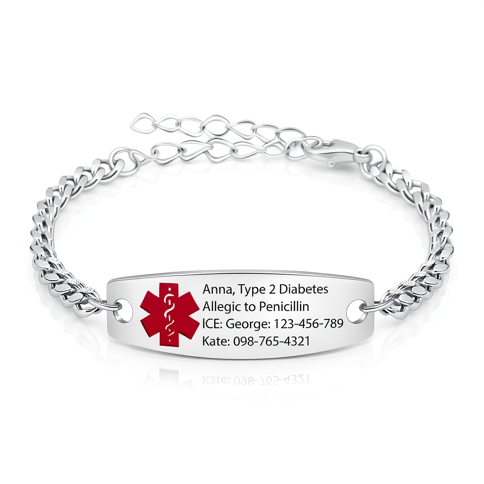 Custom Medical ID Bracelet