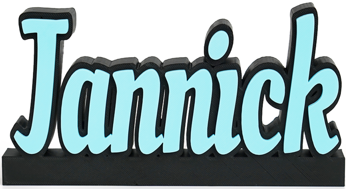 Custom 3D Printed Name Sign