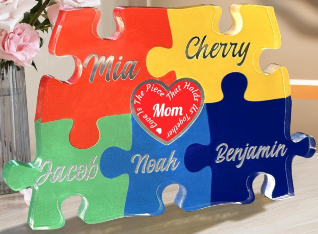 Acrylic Puzzle Ornament