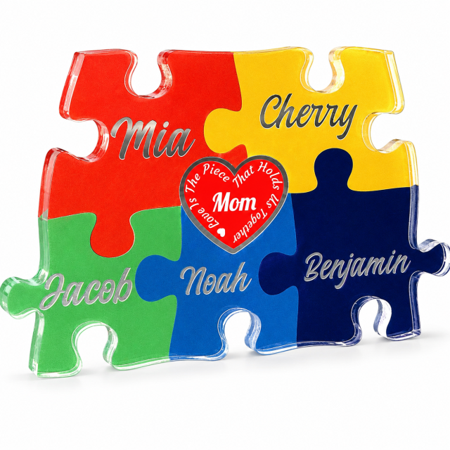 Acrylic Puzzle Ornament
