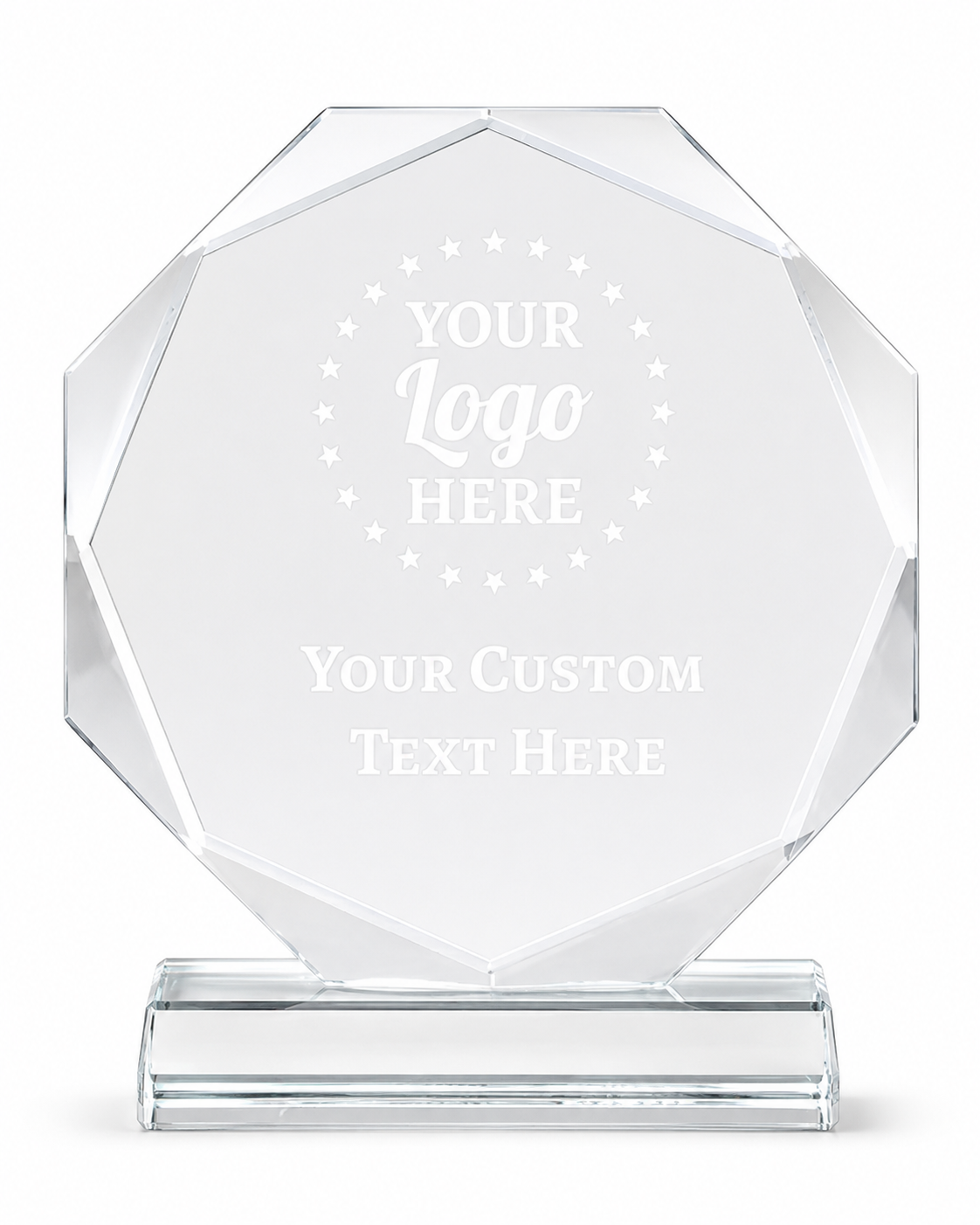 Custom Crystal Award with Crystal Base
