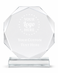 Custom Crystal Award with Crystal Base