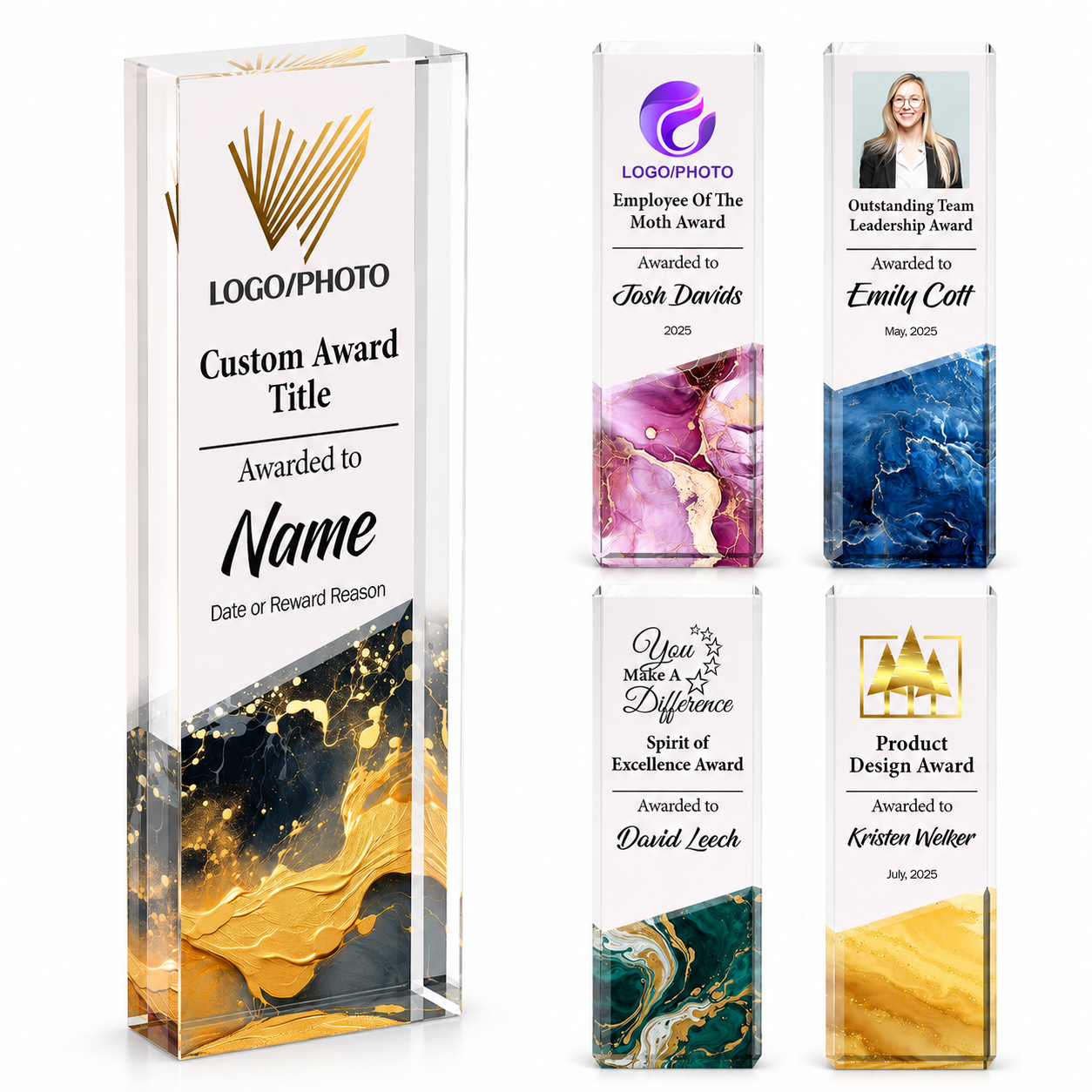 Square Crystal Award