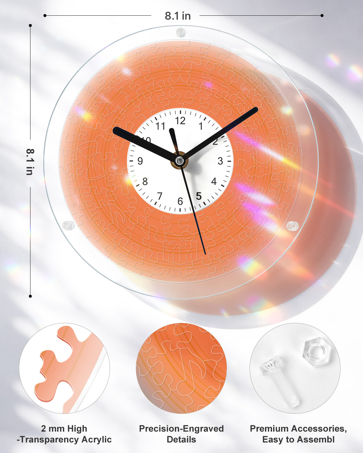 Custom DIY Puzzle Clock Kit
