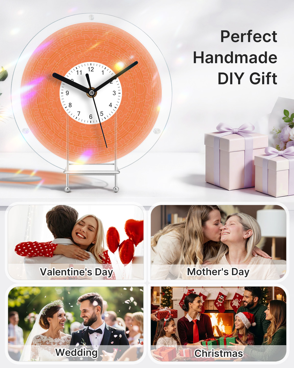 Custom DIY Puzzle Clock Kit
