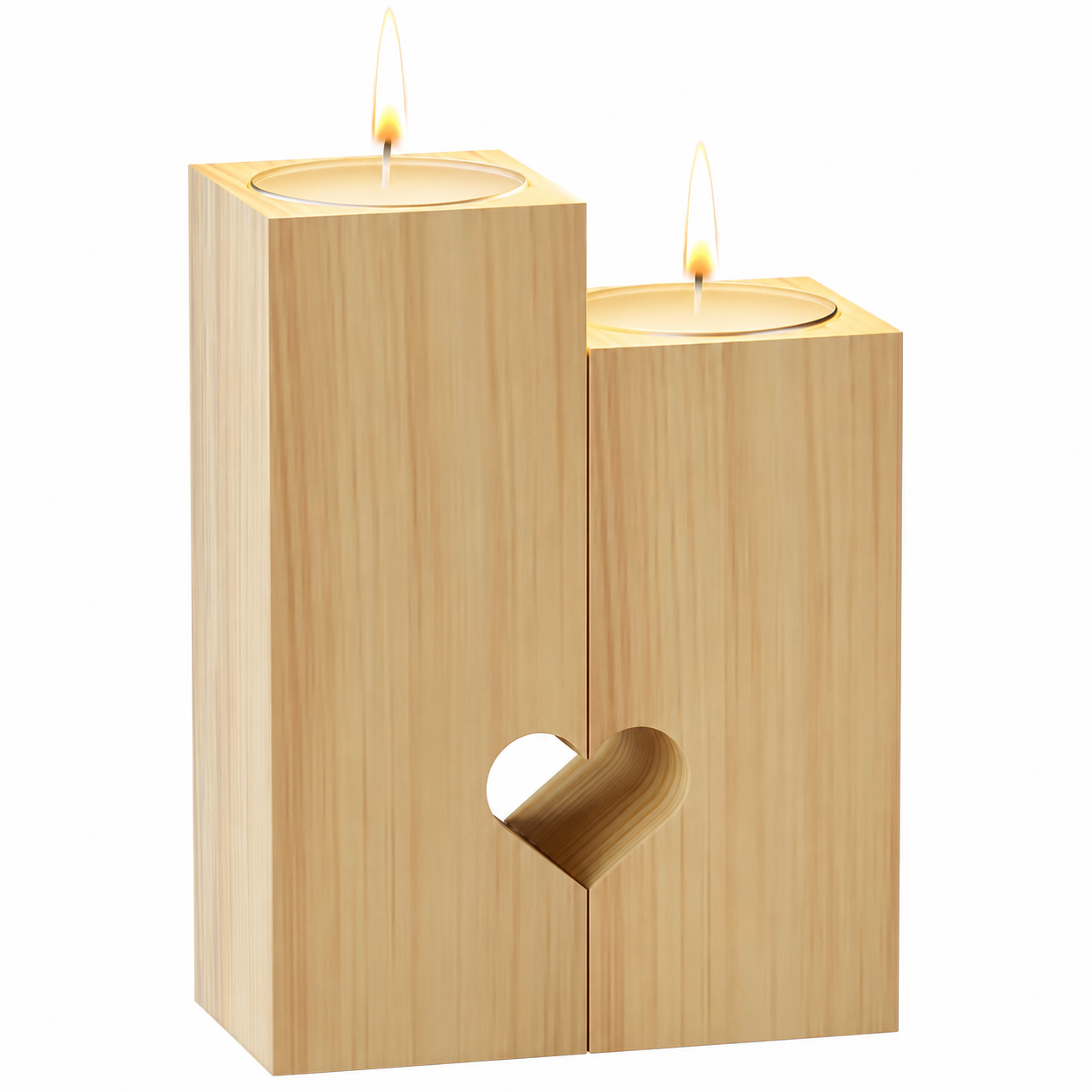 Wooden Tealight Candle Holder