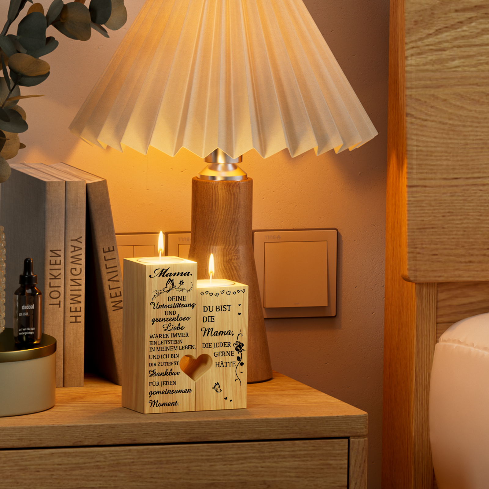 Wooden Tealight Candle Holder