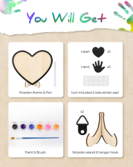 Custom Wooden Handprint Sign Kit