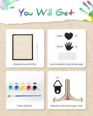Custom Wooden Handprint Sign Kit