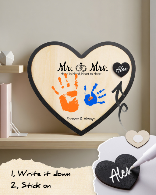 Custom Wooden Handprint Sign Kit