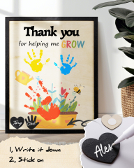 Custom Wooden Handprint Sign Kit