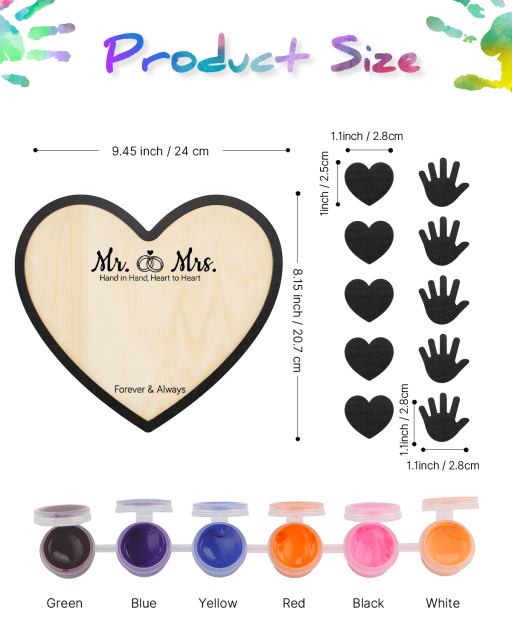 Custom Wooden Handprint Sign Kit