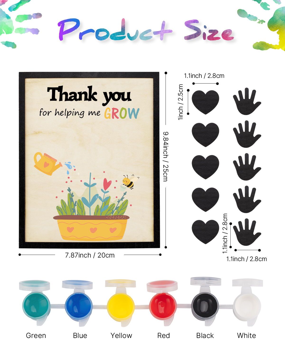 Custom Wooden Handprint Sign Kit