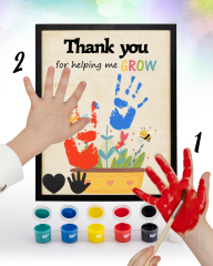 Custom Wooden Handprint Sign Kit