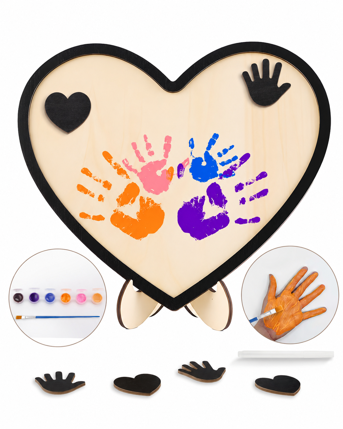 Custom Wooden Handprint Sign Kit