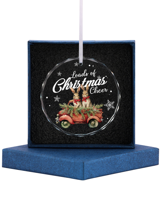 Custom Round Crystal Hanging Ornament