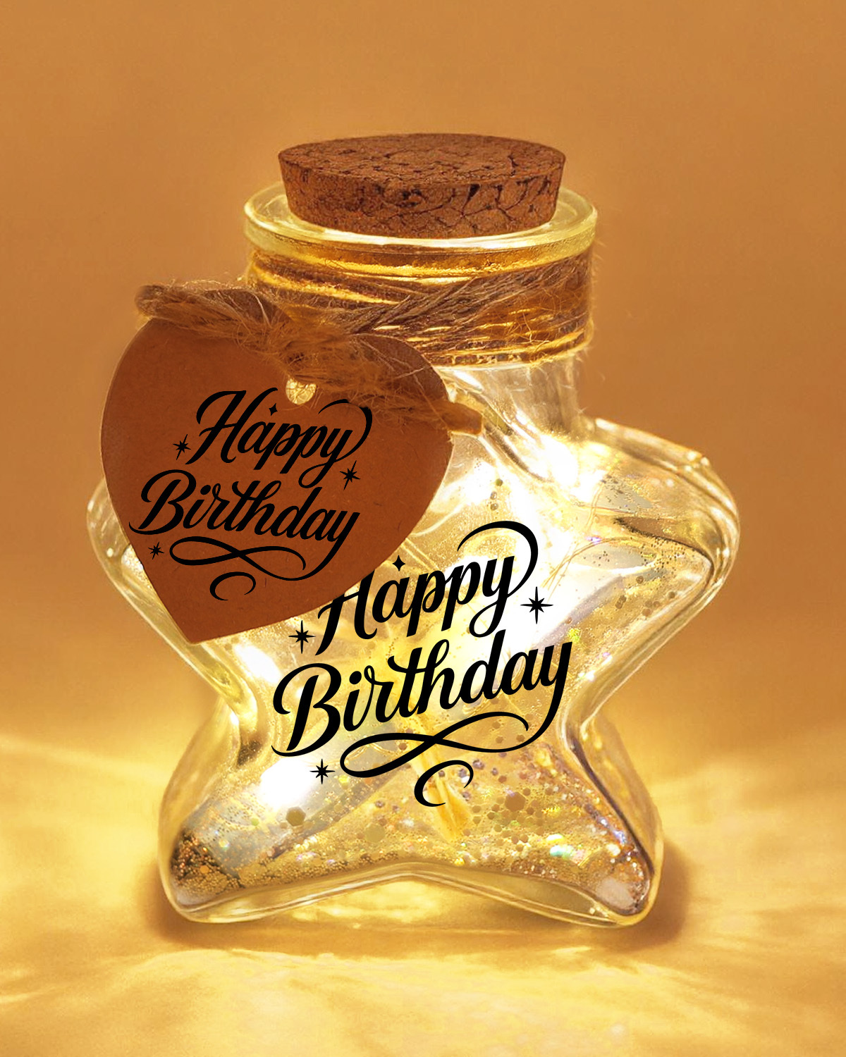 Custom Glass Bottle Night Light
