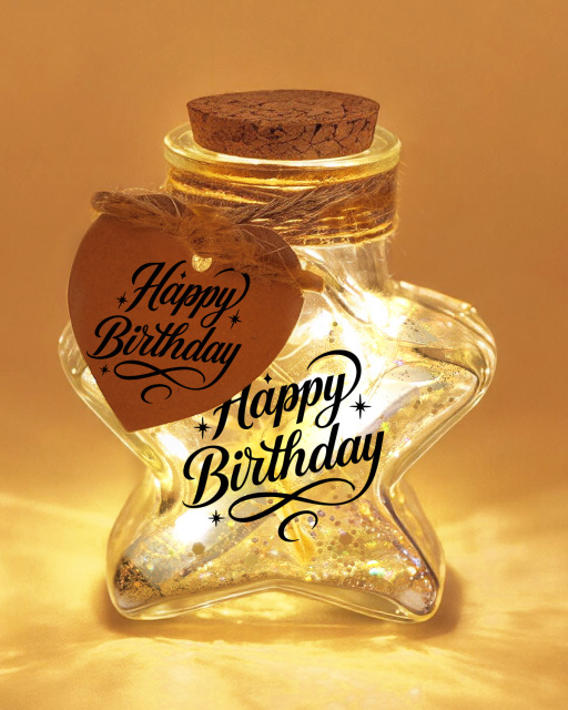 Custom Glass Bottle Night Light