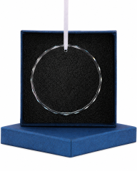 Custom Round Crystal Hanging Ornament