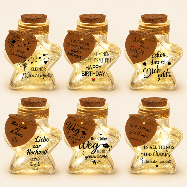 Custom Glass Bottle Night Light