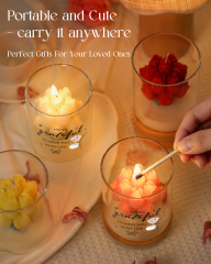 Custom Glass Jar Tulip Candle