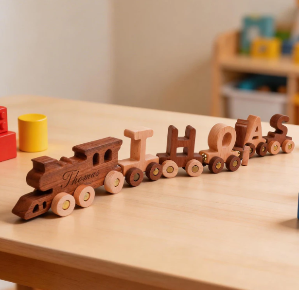 Custom Wooden Name Ornaments