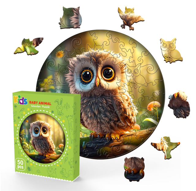 Kids Wooden Puzzle Gift Box