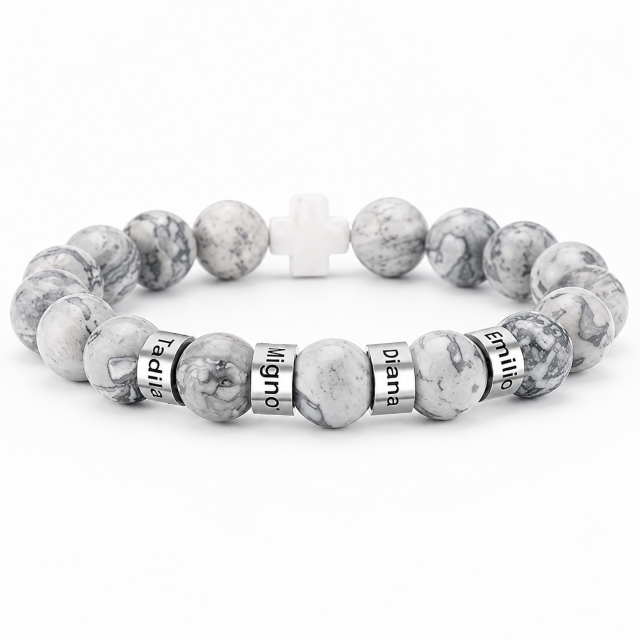 Stone Bead Bracelet