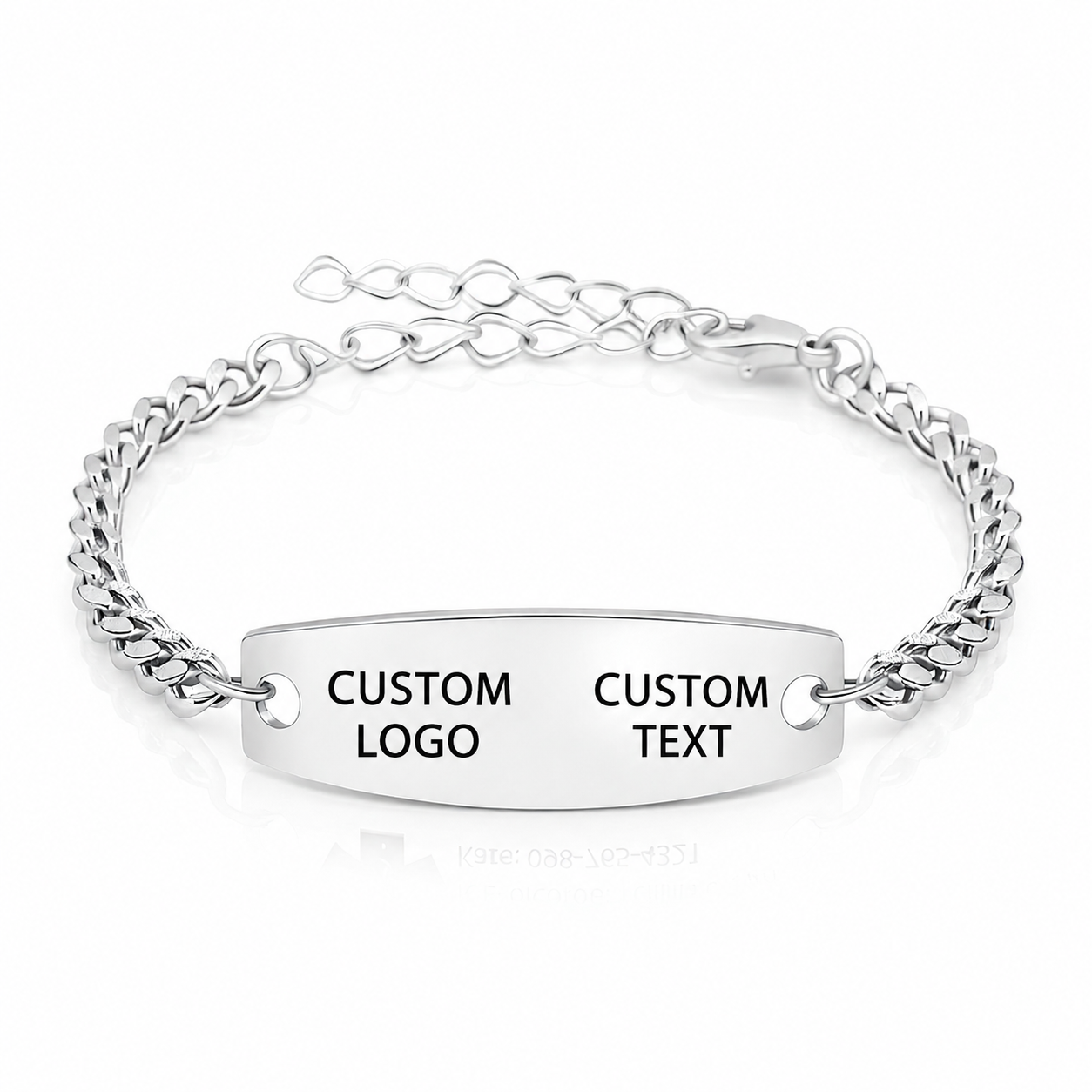 Custom Engraved Stainless Steel ID Bracelet