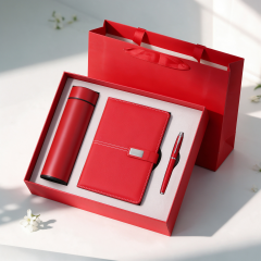 Custom Logo Red Business Office Gift Set