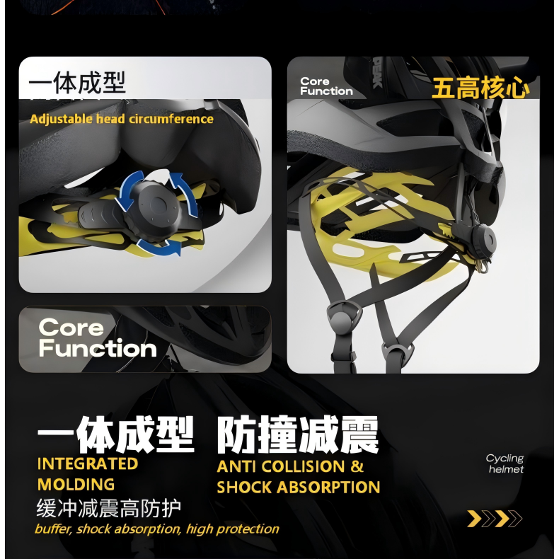 PEAK Lightweight Cycling Helmet, 19 air vents