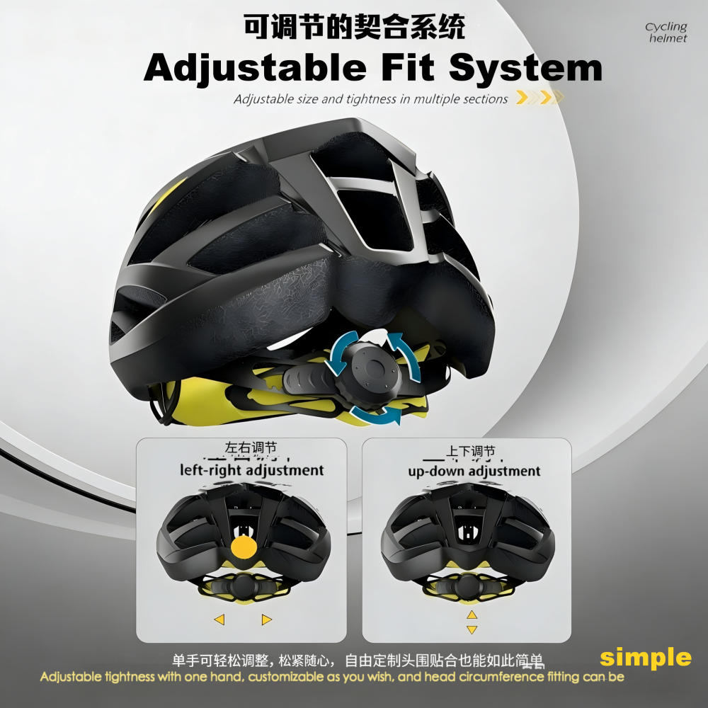 PEAK Lightweight Cycling Helmet, 19 air vents