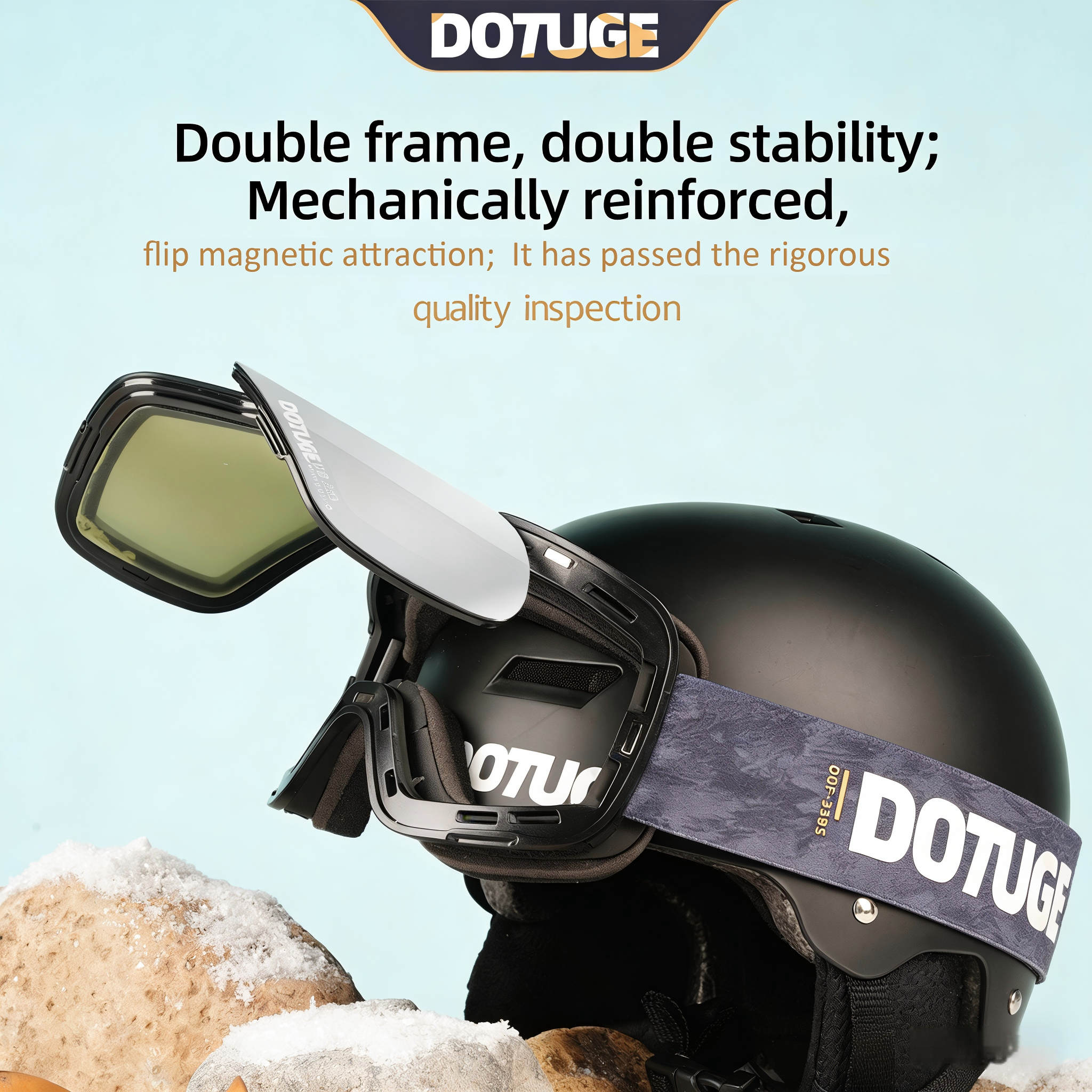 Ski Goggles/ Non mask fogging/ Dotuge