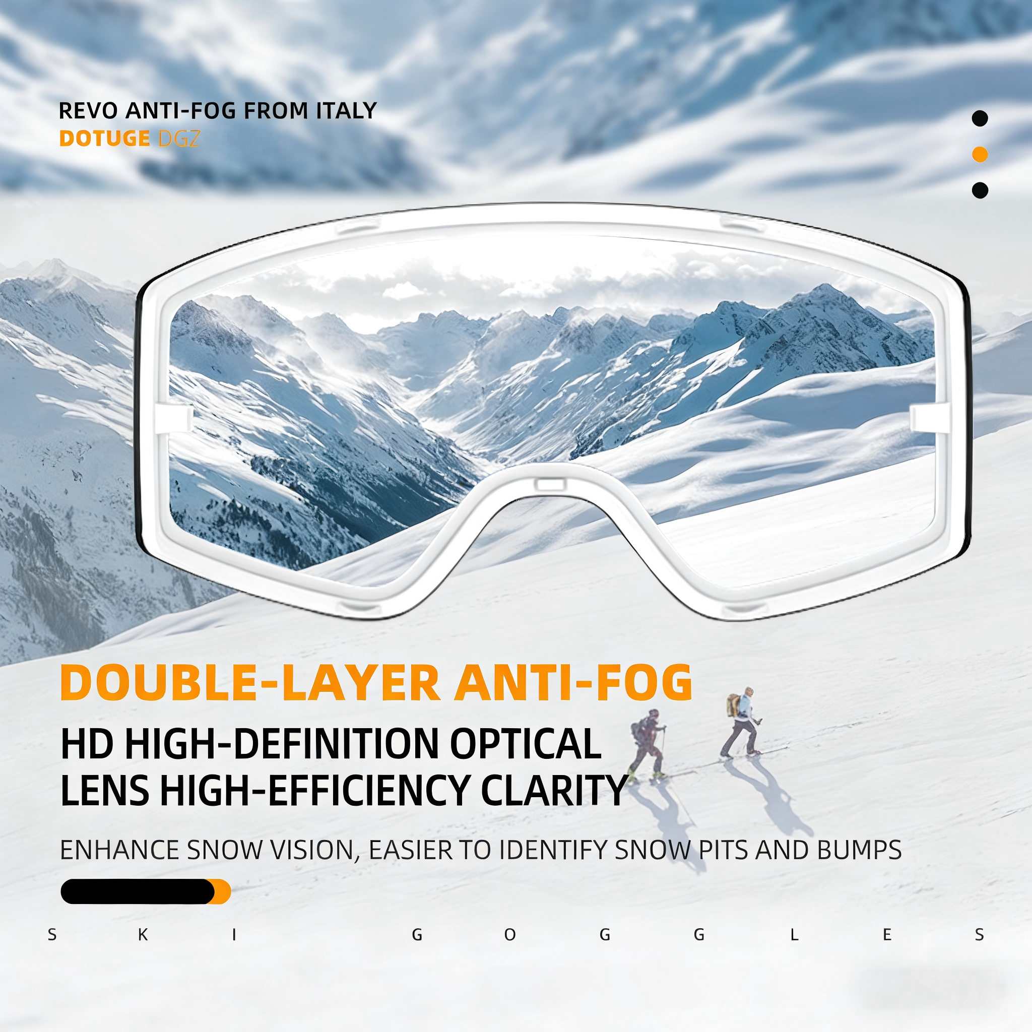 Anti-fog Ski Goggles/ DGZ-Z12/ Dotgue