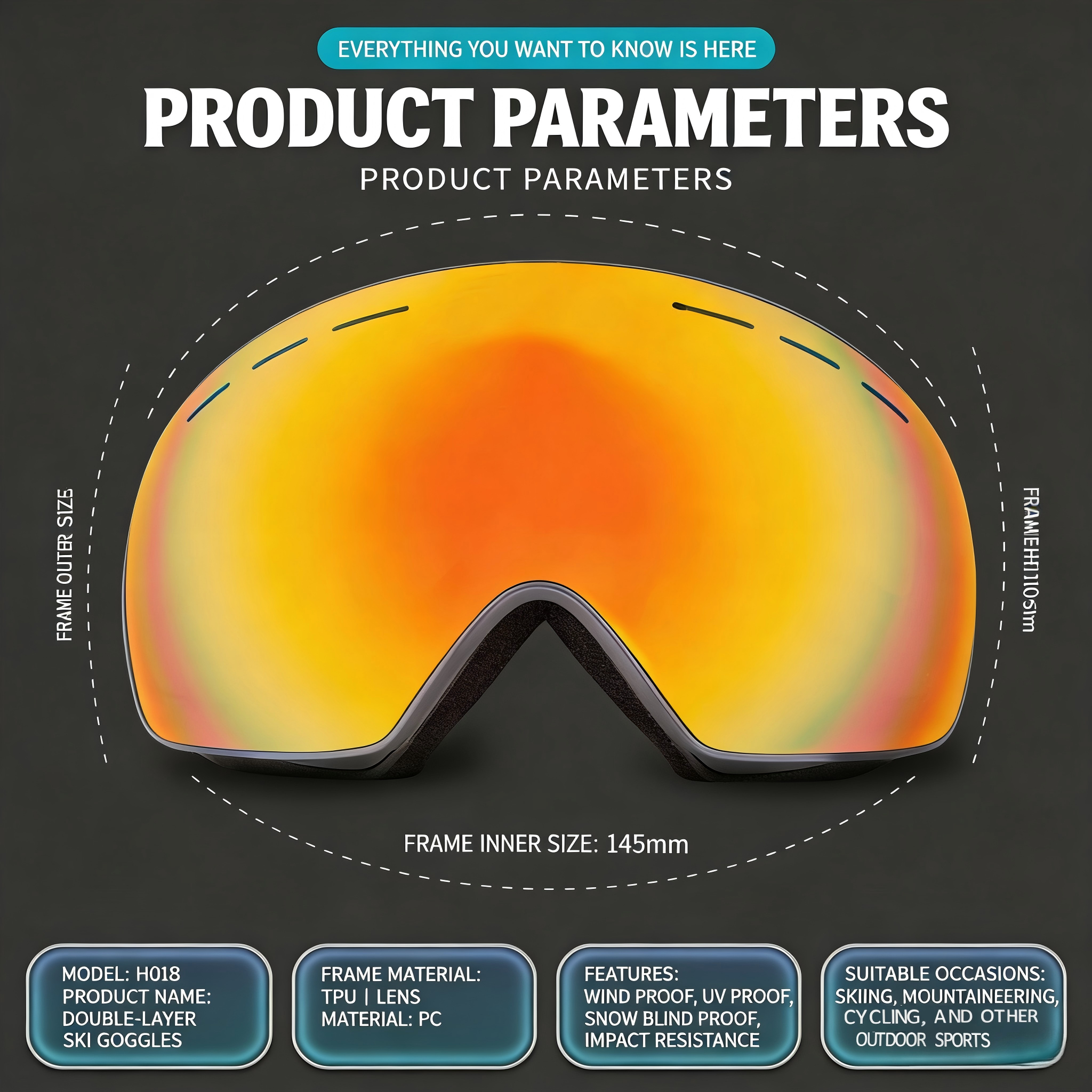 Ski Goggles H018/Obaolay