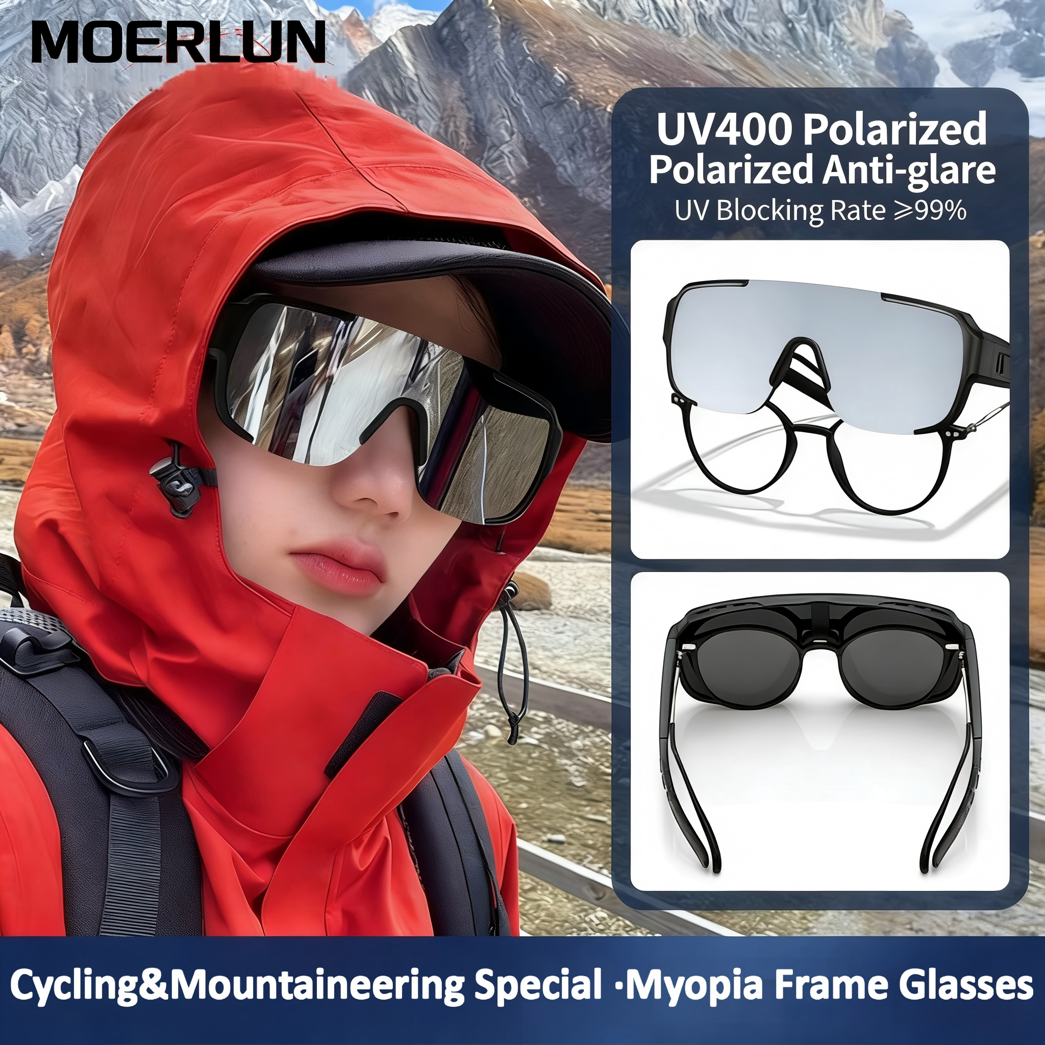 Mountaineering Snow Goggles,Polarized lens